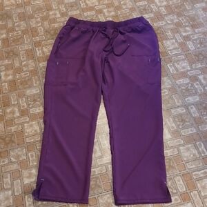 Scrubstar Eggplant Cargo  Scrub Pants Size Xlarge